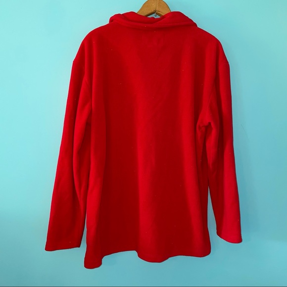 Ohio State OSU Red Fleece Quarter Zip Pullover - Picture 9 of 10